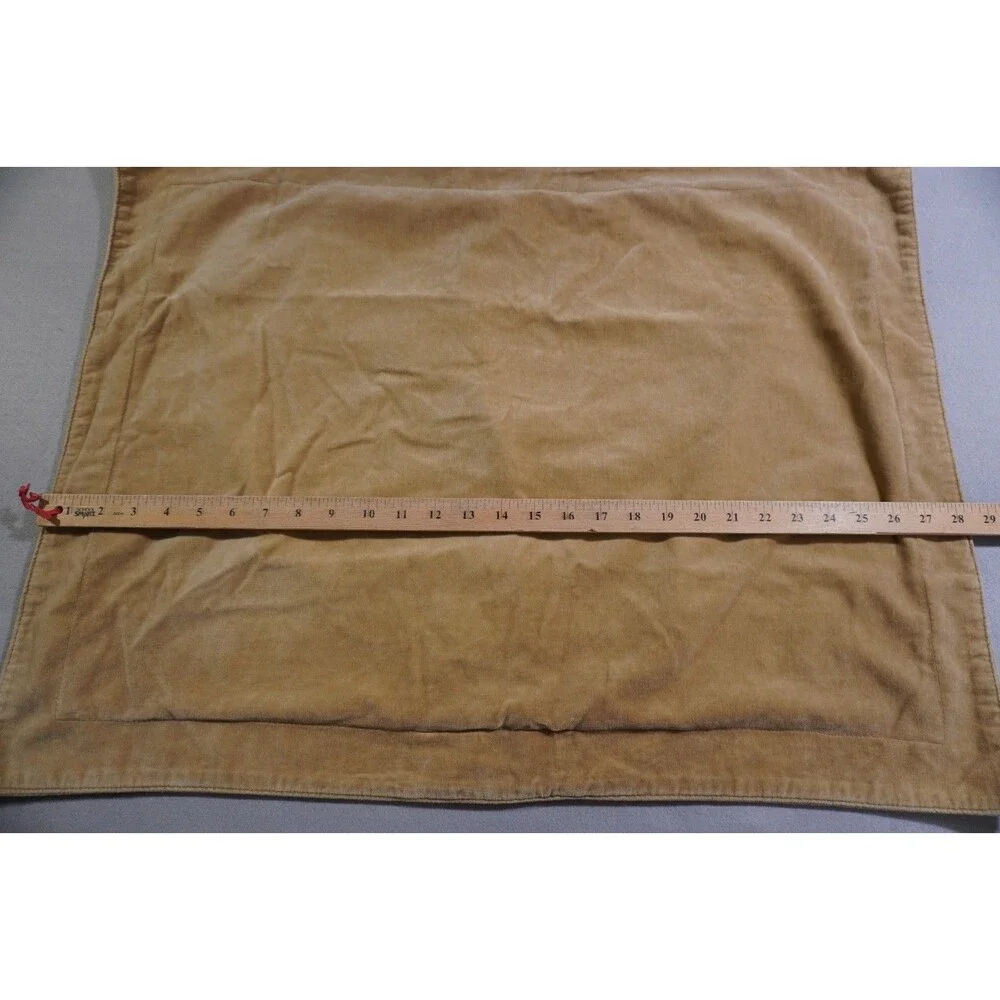 Vintage Ralph Lauren Tan Faux Suede Pillowcase 22x29 Standard Queen Made in USA